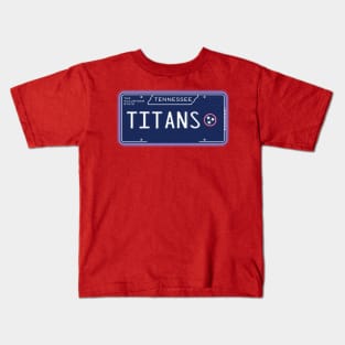 TN License Plate- TITANS Kids T-Shirt